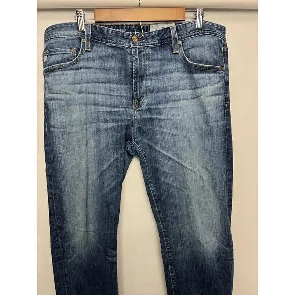 AG Adriano Goldschmied Men Jeans 38 Blue Denim The Graduate Tailored Leg